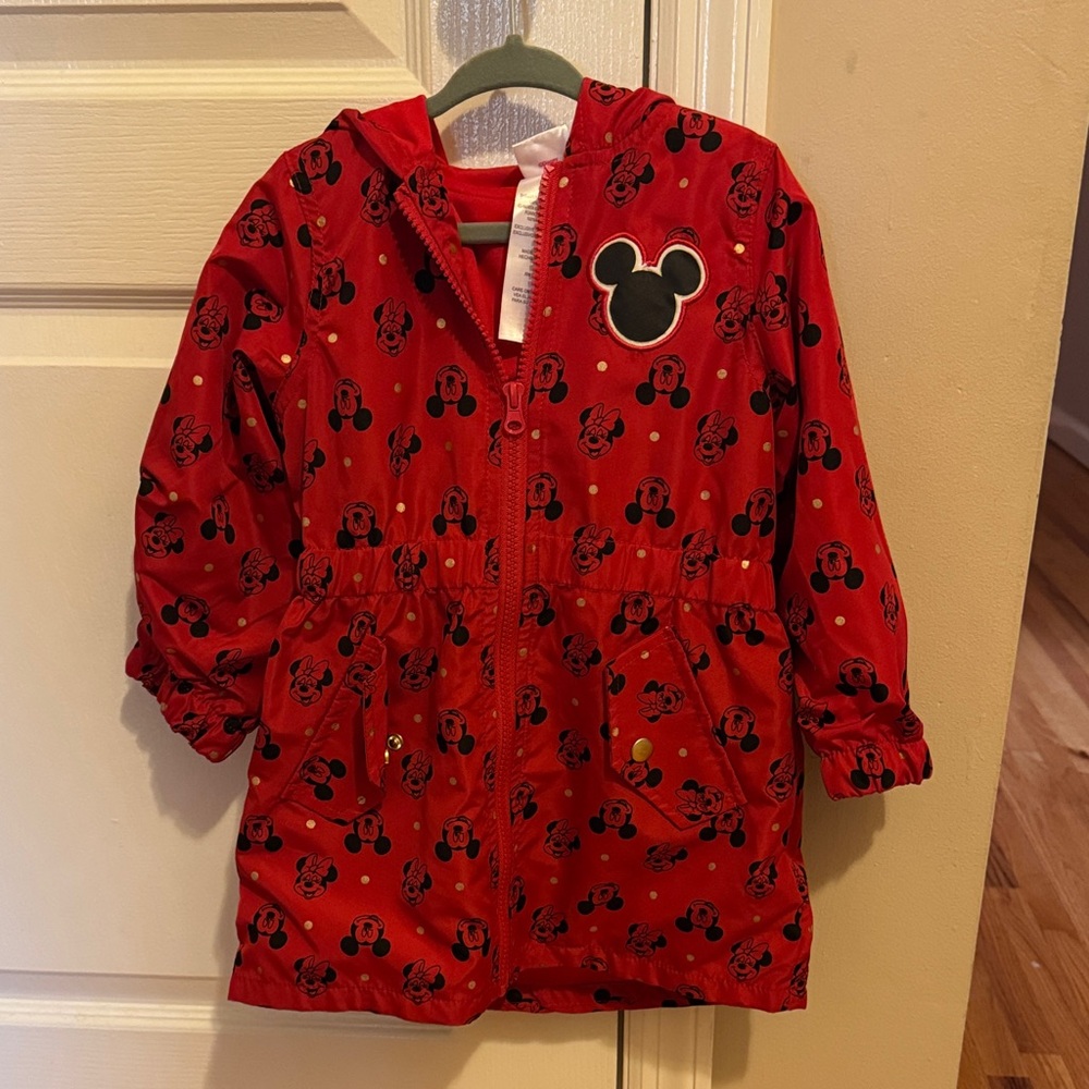 Disney Kids Red Mickey Mouse Raincoat